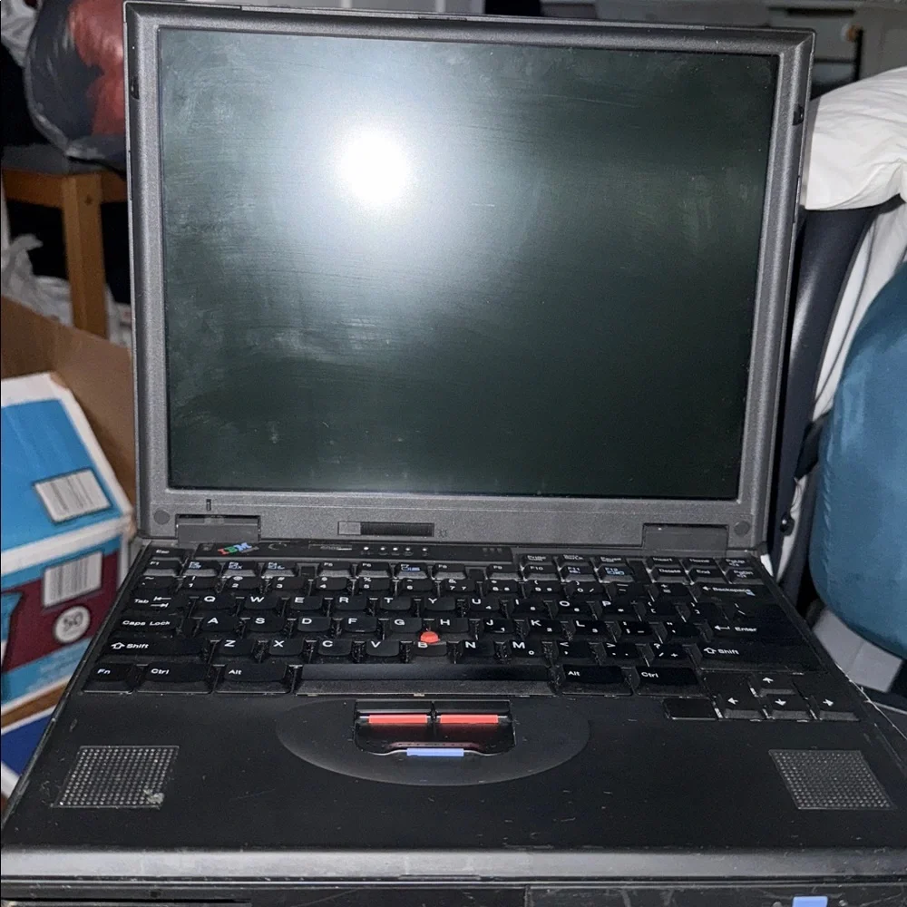 Old vintage IBM Laptop